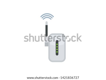 simple icon of a wifi repeater/router