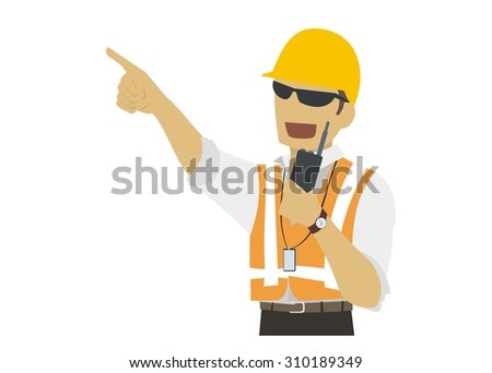 site manager coordinating