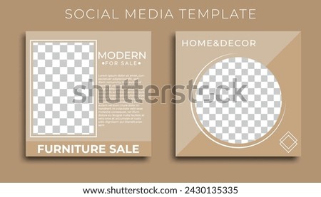 furniture sale social media templ;ate design editable