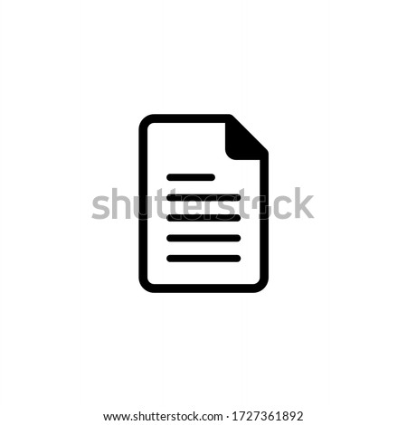 Document icon vector. File icon illustration