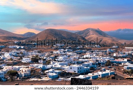 Image, Stock Photo Aerial view Lanzarote