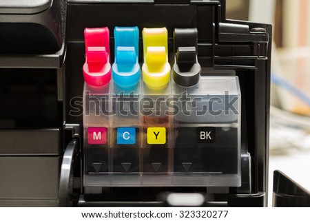 Color tank on ink jet printer