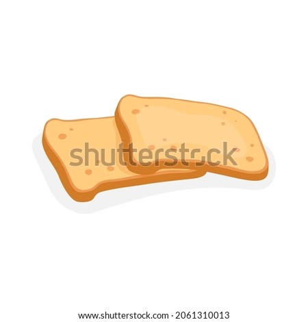 Similar – Image, Stock Photo Two slices of bread