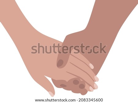 two persons holding their hands