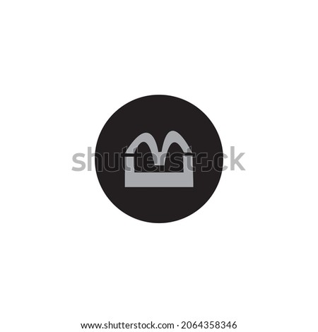 Letter m logo design. elegant luxury fashion cosmetics logotype linear style. Free Vector Zdjęcia stock © 