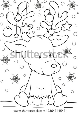 Christmas Clipart To Colour | Free download on ClipArtMag