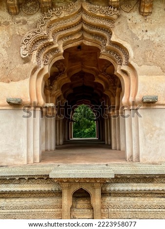 Similar – Image, Stock Photo Lotus Mahal at Hampi