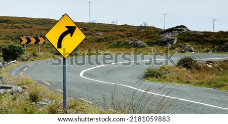 Similar – Image, Stock Photo Road safety Village