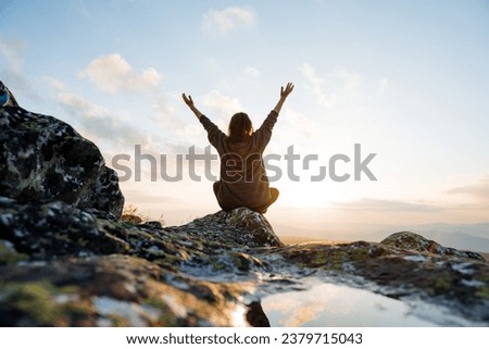 Similar – Image, Stock Photo feel the stone Hand