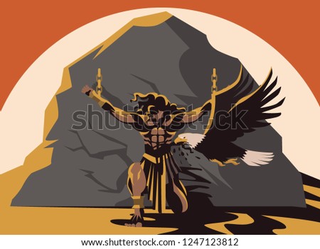 prometheus punishment eaten by an eagle