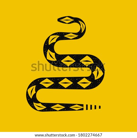 libertarian rattlesnake viper serpent yellow animal