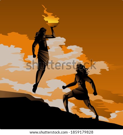 prometheus stealing fire greek mythology