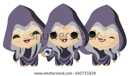 three old sisters grey ones with one eye greek roman mythology