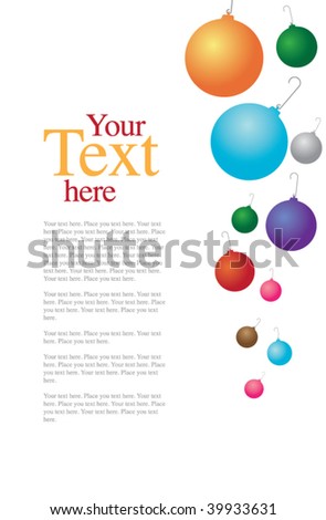 Colorful Ornament Christmas Template