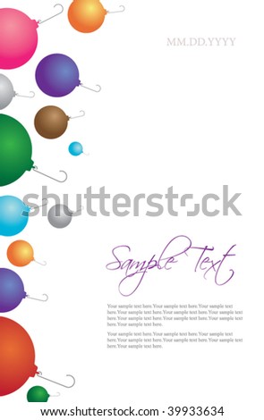 Colorful Ornament Christmas Template