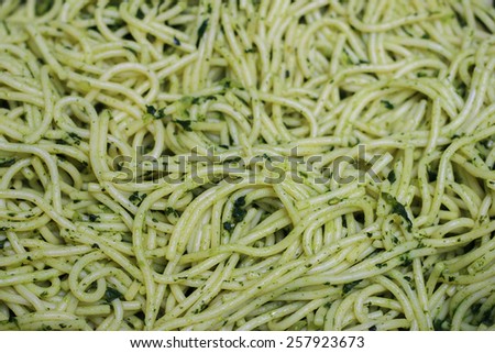 Peruvian green noodles