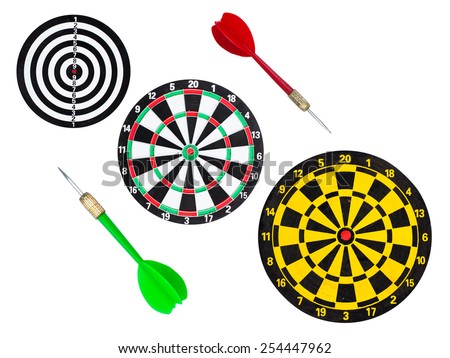 Sport Dart go to target and success