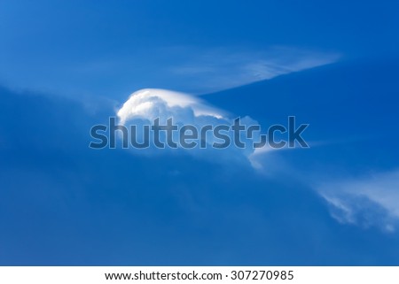 natural blue sky and white cloud
