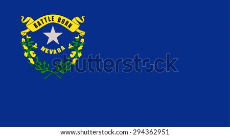 Nevada state national flag. Vector EPS8