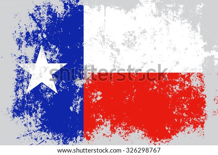 Texas grunge,damaged,scratch,old style state flag.