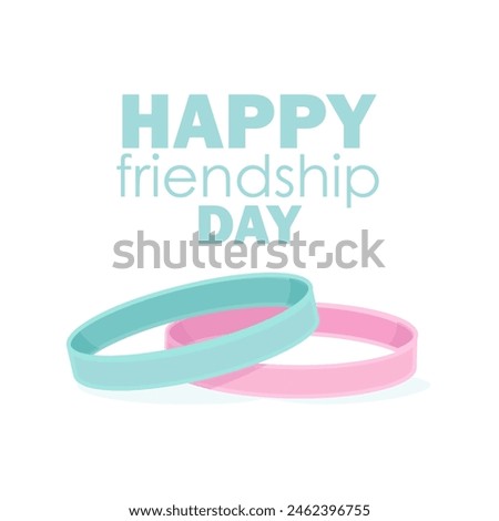 Two bracelets symbolizing friendship on Friendship Day 