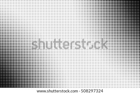 Black and white dots background. Light effect. Gradient background with dots . Halftone dots design. Vector isolated object for website, card, poster