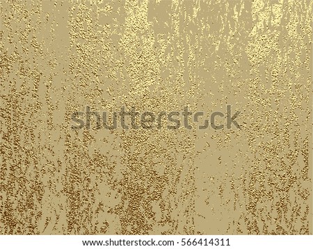 Gold grunge texture to create distressed effect. Patina scratch golden elements. Vintage abstract illustration. Bright sketch surface . Overlay distress grain graphic design