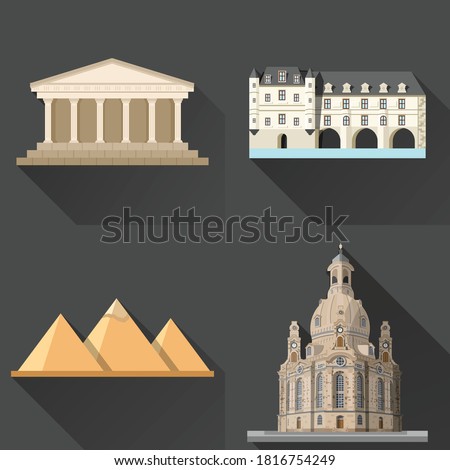 Most Iconic Building Vector Illustration