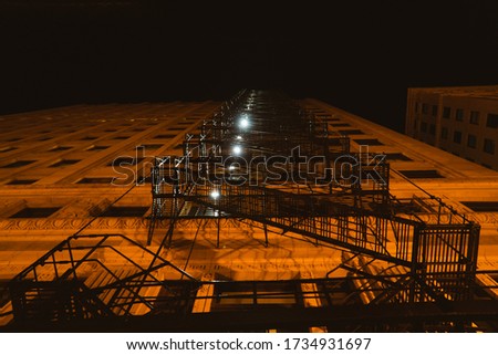 Similar – Image, Stock Photo Chicago Fire Escape