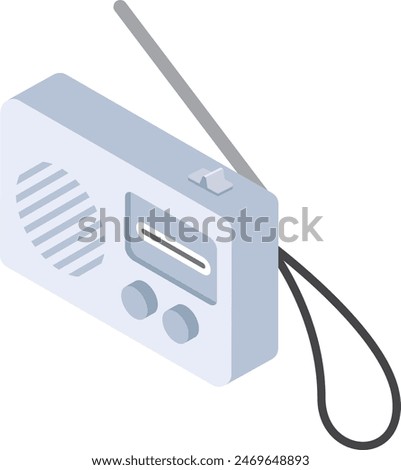 Small portable radio (disaster prevention item)