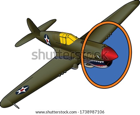 P-40 Warhawk World War II American Fighter Airplane