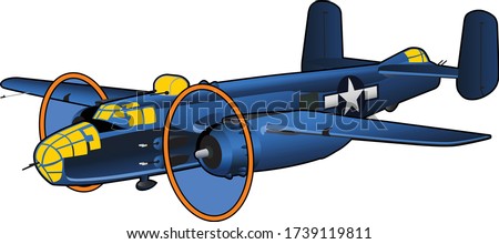 B-25 Mitchell World War II American Bomber Airplane