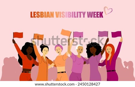 Lesbian Visibility Week parade to support equality with flags
