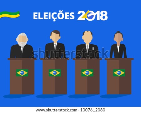 Presidential candidates of Brazil in debate 2018 - Elections 2018 