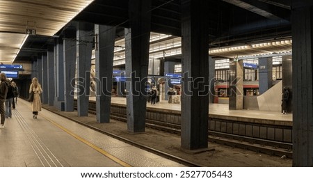 Similar – Foto Bild Moderne U-Bahn mit Passagieren