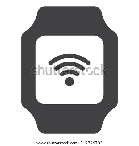 smart watch Icon vector  flat design style