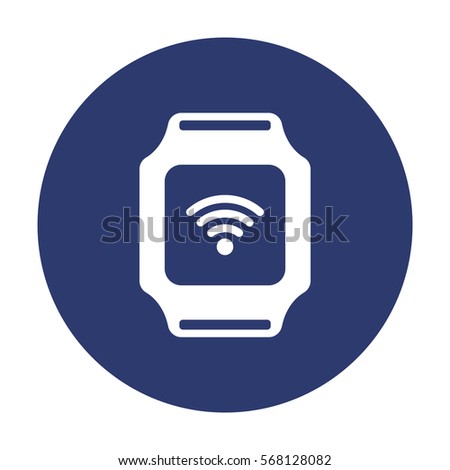 smart watch Icon vector  flat design style