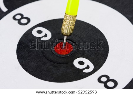 bull's-eye, a concept of success and competitiveness