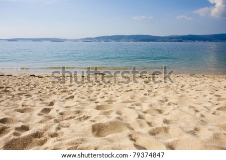beach, Spain, Galicia, bueu