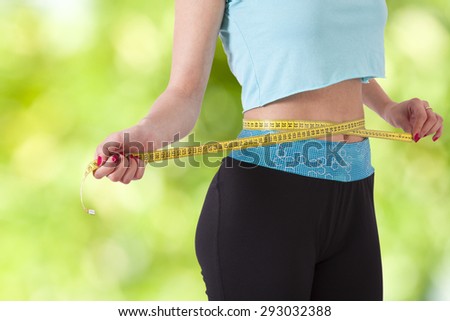 concept of losing weight with sport