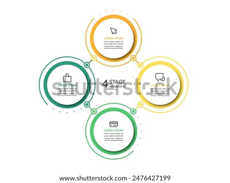 Business circle infographic template. timeline infographic icons designed for abstract background template.