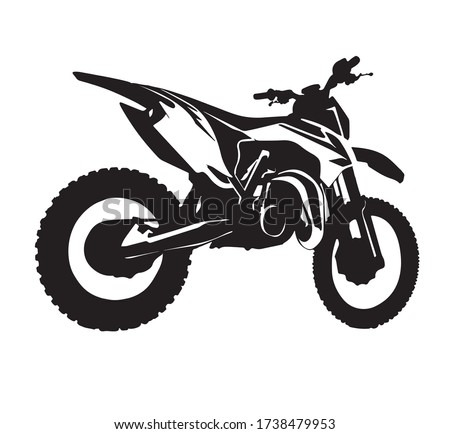 Illustration vector graphic of KTM Motocross, good for design sticker, design t-shirt, wallpaper, etc.