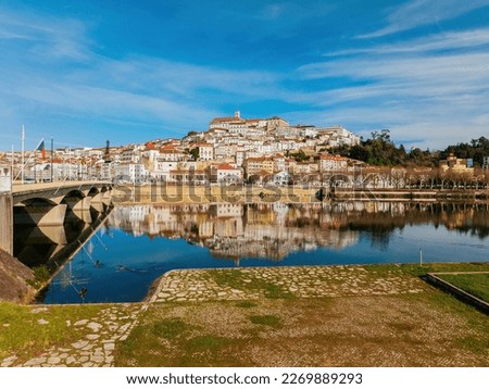 Similar – Foto Bild Das Stadtbild von Coimbra bei Sonnenuntergang, Portugal