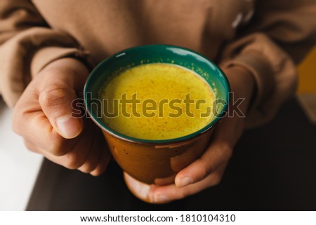 Similar – Image, Stock Photo turmeric milk