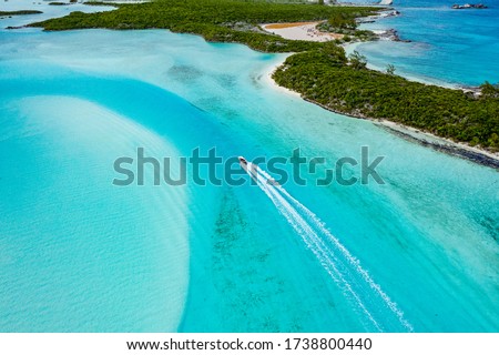 The Exuma Land & Sea Park headquarters Waderick Wells, Bahamas ストックフォト © 