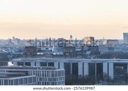 Similar – Image, Stock Photo The Reichstag at dusk, Berlin, Germany.