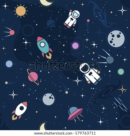 Vector Images Illustrations And Cliparts Vector Flat Space