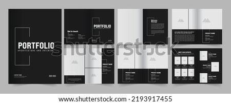 Architecture portfolio or portfolio template design