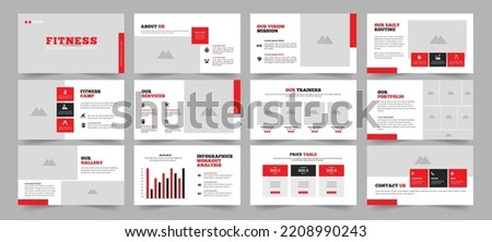 Gym Trainer  and Fitness Presentation Template 