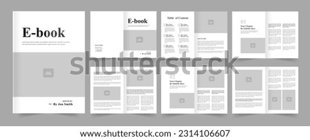 Modern eBook Layout and eBook Template Design